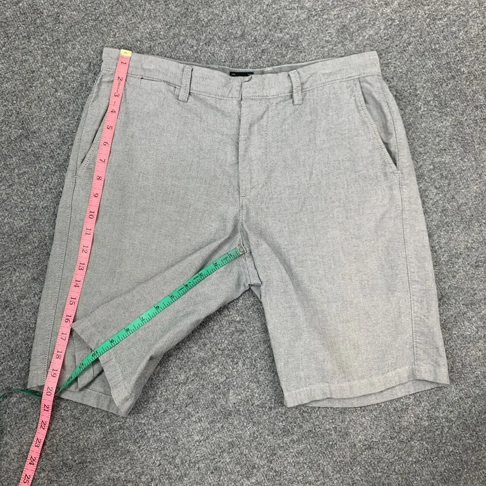 J Crew NY Shorts Mens 32 Gray Garment Dyed Chino 10.5
